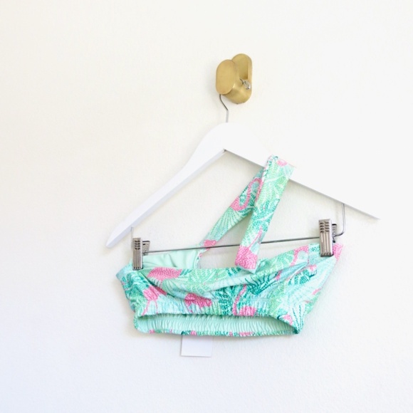 NEW! Kenny Flowers The Sunshine State One Shoulder Bikini Top Flamingo S, M, L - Picture 10 of 13